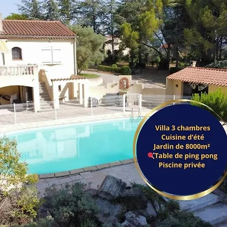 Villa Au Calme - Piscine, Ping Pong, Jardin 8000m² *